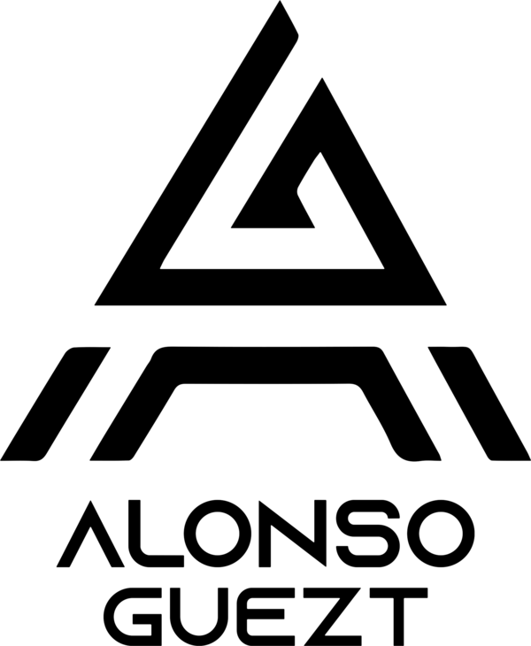 Logotipo de Alonso Guezt en negro